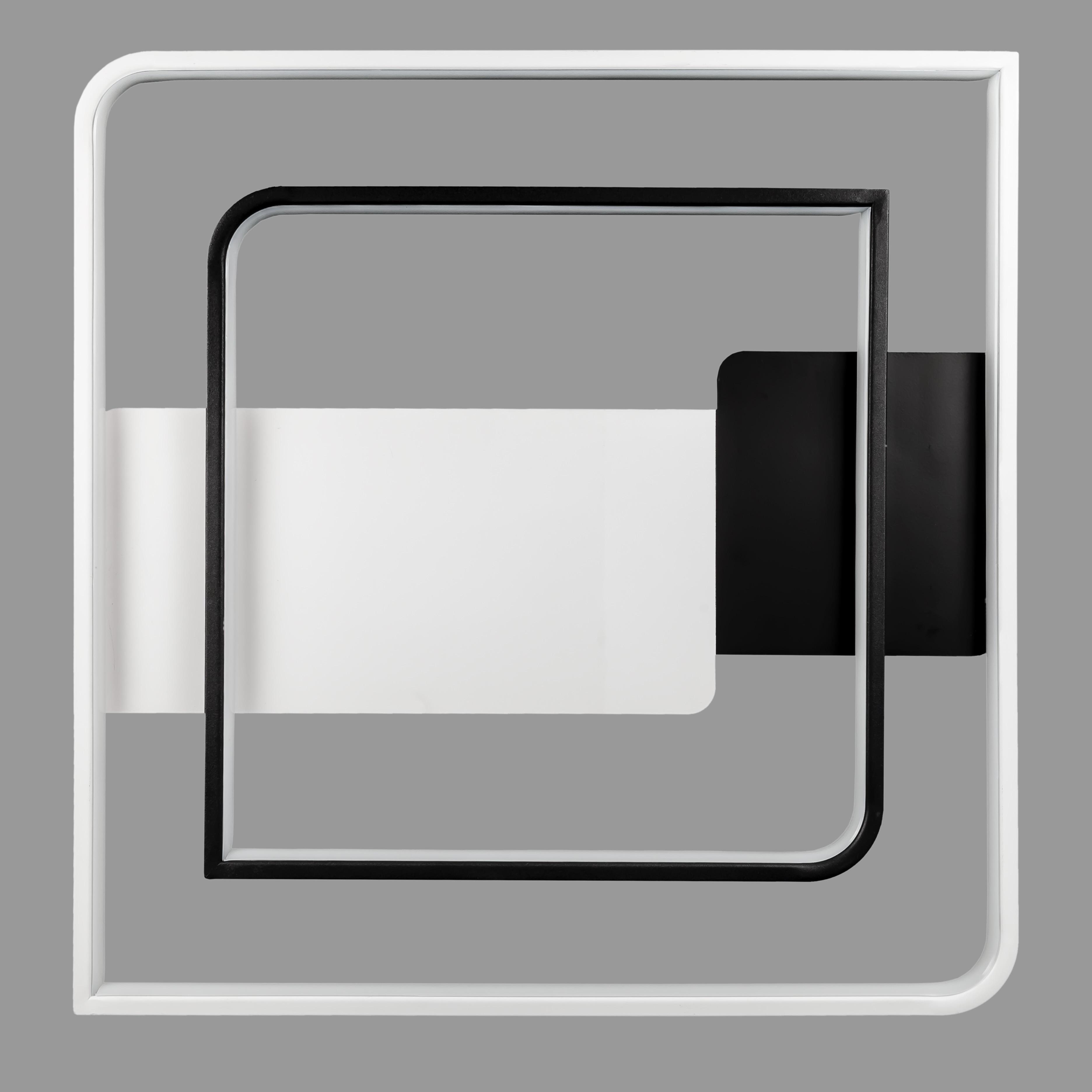 Люстра потолочная с пультом и приложением светодиодная 64W Белый (87-1022 WH+BK)