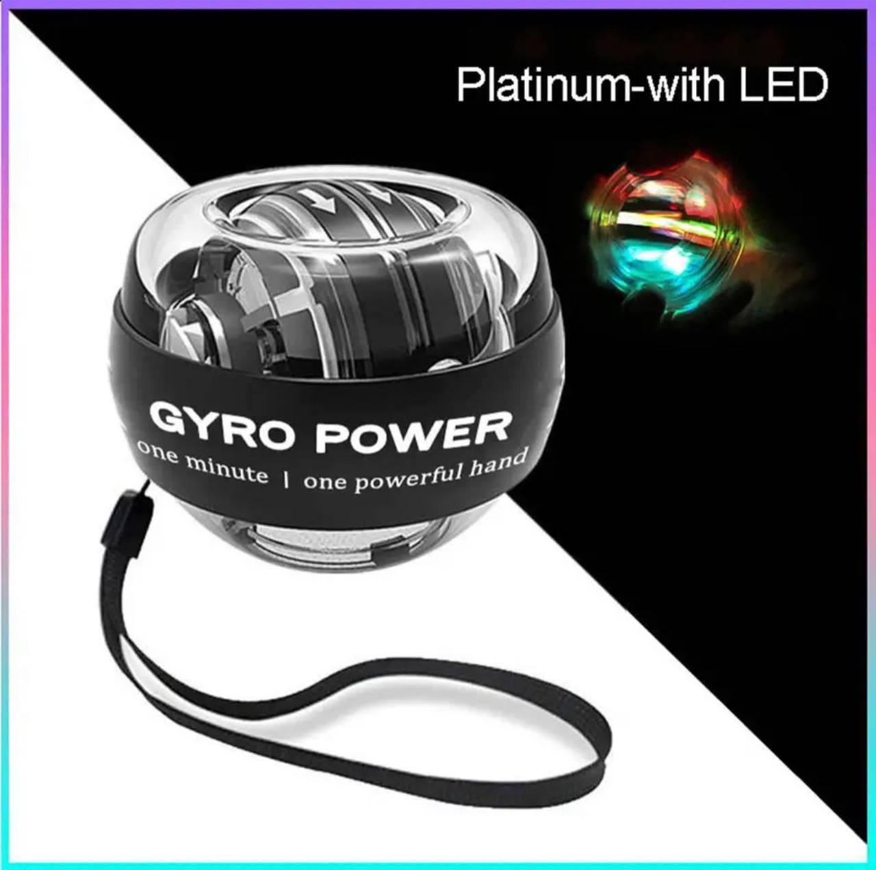 Тренажер для запястья Powerball Gyro Ball Dayzo LED Black (11773876) - фото 2 Тренажер для запястья Powerball Gyro Ball Dayzo LED Black (11773876) - фото 2