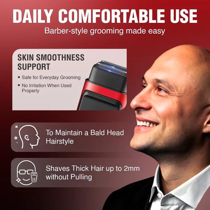 Электробритва VGR V-307 с двойным лезвием 2000 мА/ч 9000 об/мин Красный (V-307) - фото 9 Электробритва VGR V-307 с двойным лезвием 2000 мА/ч 9000 об/мин Красный (V-307) - фото 9