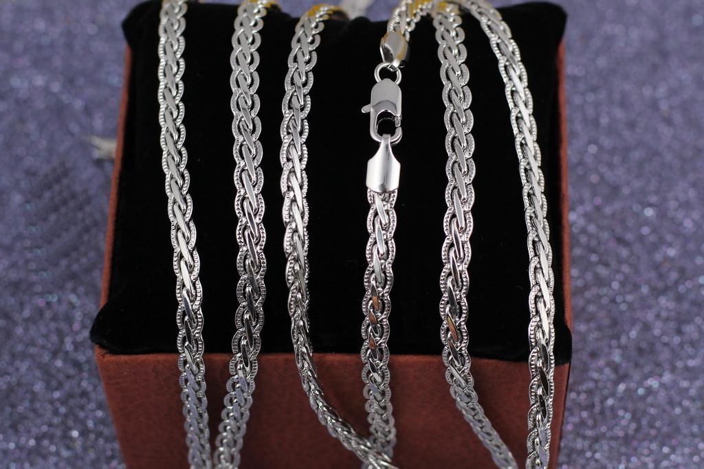 Цепь Xuping Jewelry Косичка 60 см 5 мм Серебристый (1424961956)