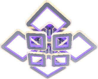 Люстра светодиодная Sirius LI8882/4 4A CR BL YL 254 W 200 W акриловая