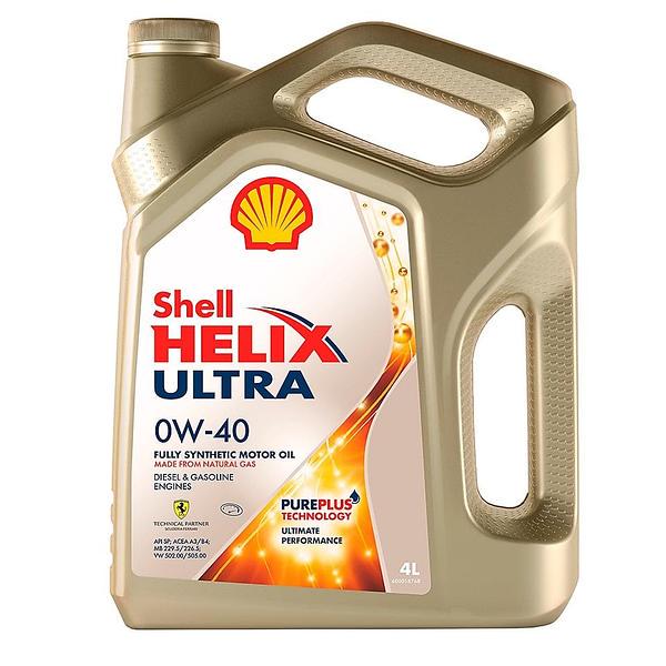 Моторна олива SHELL Helix Ultra 0W-40 4 л