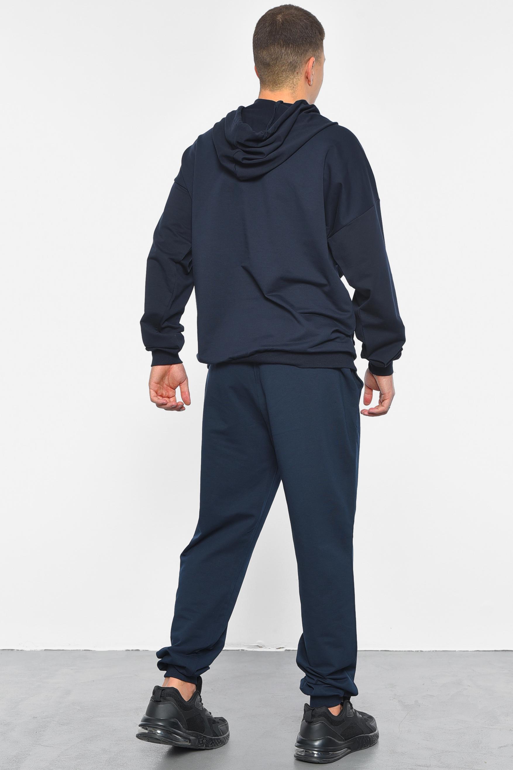 Спортивний костюм чоловічий L Темно-синій (189752) - фото 3 Спортивний костюм чоловічий L Темно-синій (189752) - фото 3