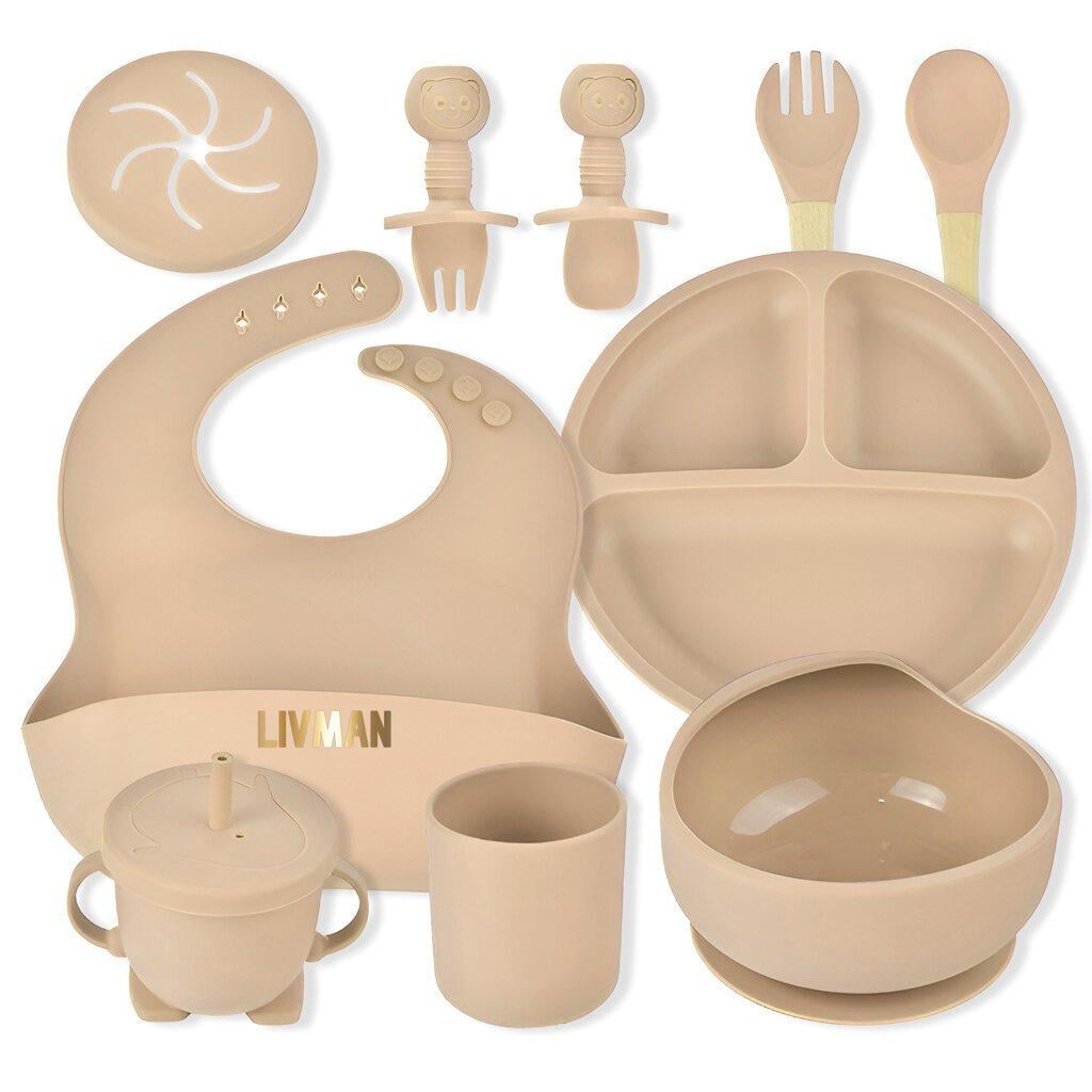 Набор для кормления ребенка 6+ мес. Бежевый (MA569)