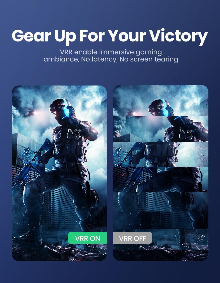 Кабель UGREEN HDMI 2.1 4K 120Hz 48 Гбит/с 3D Dolby Atmos HDR 10+ eARC HDCP 2.3 1080p 240Hz 3 м Черный (80404) - фото 10 Кабель UGREEN HDMI 2.1 4K 120Hz 48 Гбит/с 3D Dolby Atmos HDR 10+ eARC HDCP 2.3 1080p 240Hz 3 м Черный (80404) - фото 10