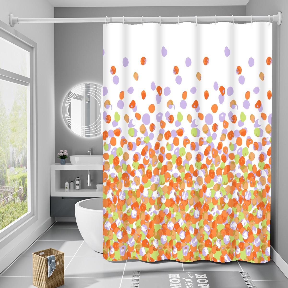 Шторка для ванной комнаты Bathlux водонепроницаемая с кольцами 180x180 см (1858837656)