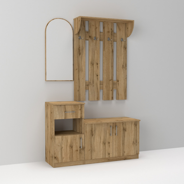 Прихожая Алиса Континент 120х40х188 см Дуб аппалачи (28215204)