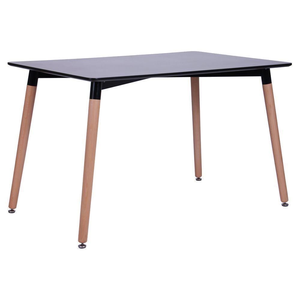 Обідній стіл AMF Elsa 750х1200х800 Бук/Чорний