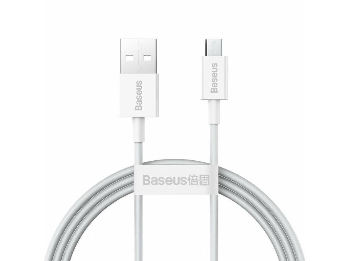 Кабель Baseus Superior Series Fast Charging Data Cable USB to Micro 2A 1 м White