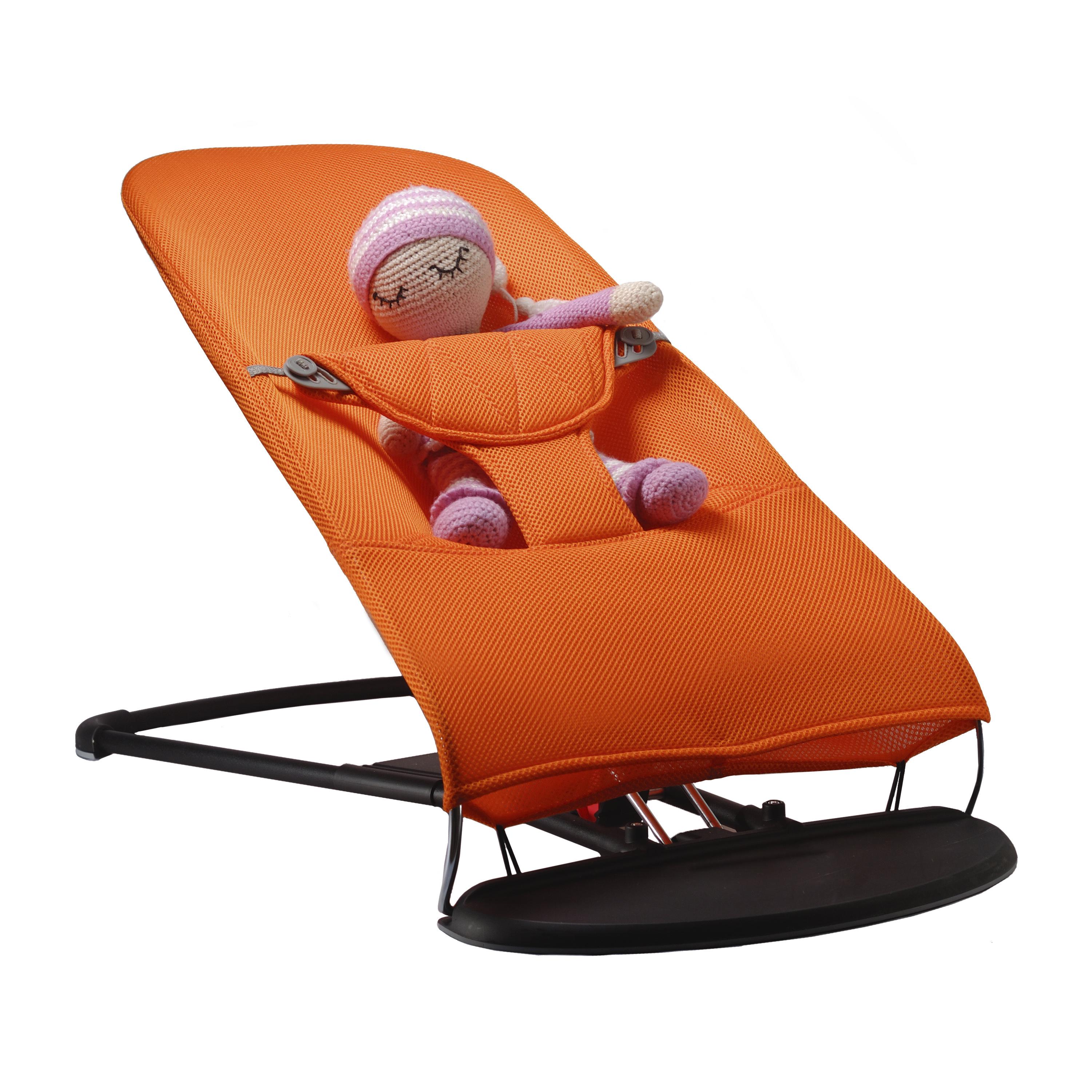 Сменный чехол для детского шезлонга Baby Bjorn Balance Soft неопрен 3D в сетку Оранжевый (BBS-00-09) - фото 9