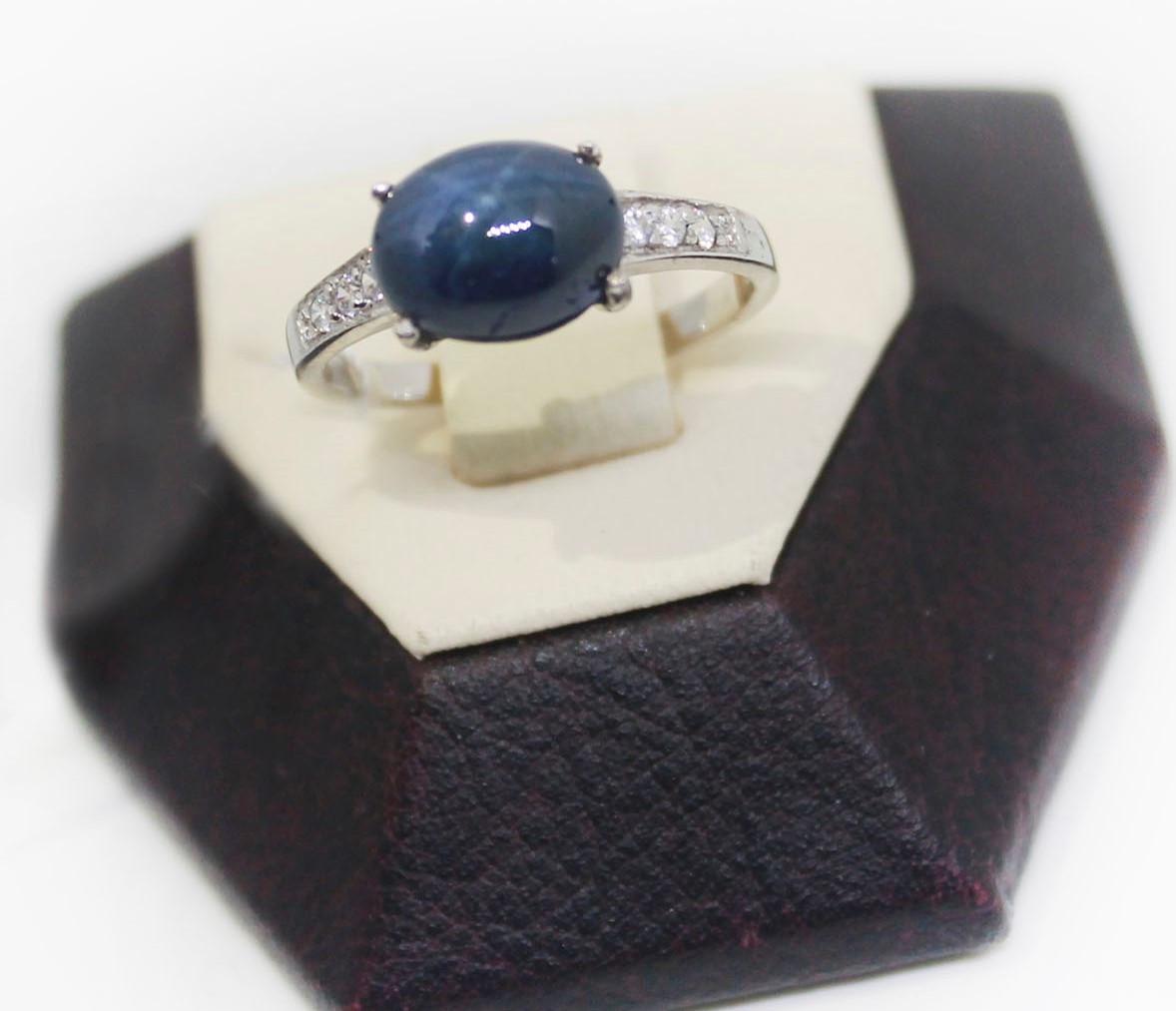 Кольцо серебряное с черной звездой р. 17,5 2,7 г (1491534137)