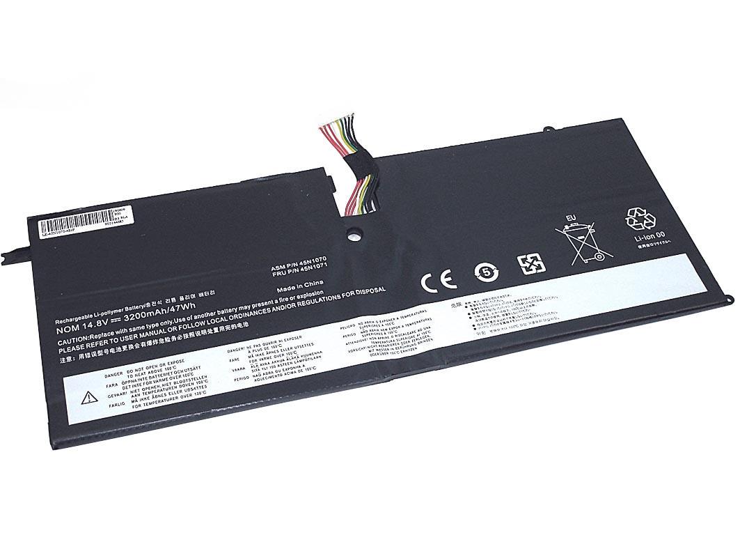 Аккумулятор для ноутбука Lenovo 45N1070-4S1P Thinkpad X1 Carbon (3443) 14,8 V 3200 mAh (064974)