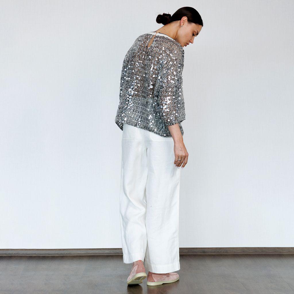 Светр жіночий повсякденний Brunello Cucinelli S Сріблястий (2797308096) - фото 3 Светр жіночий повсякденний Brunello Cucinelli S Сріблястий (2797308096) - фото 3