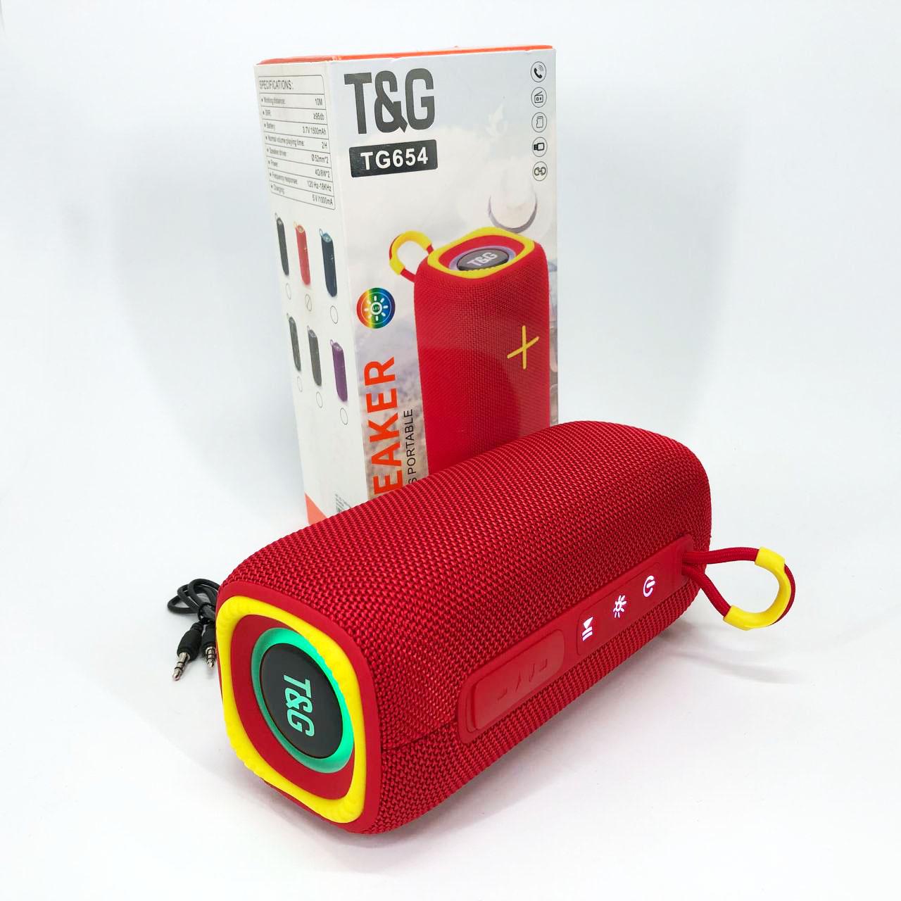 Колонка портативна з підсвічуванням TG654 8W Червоний - фото 9