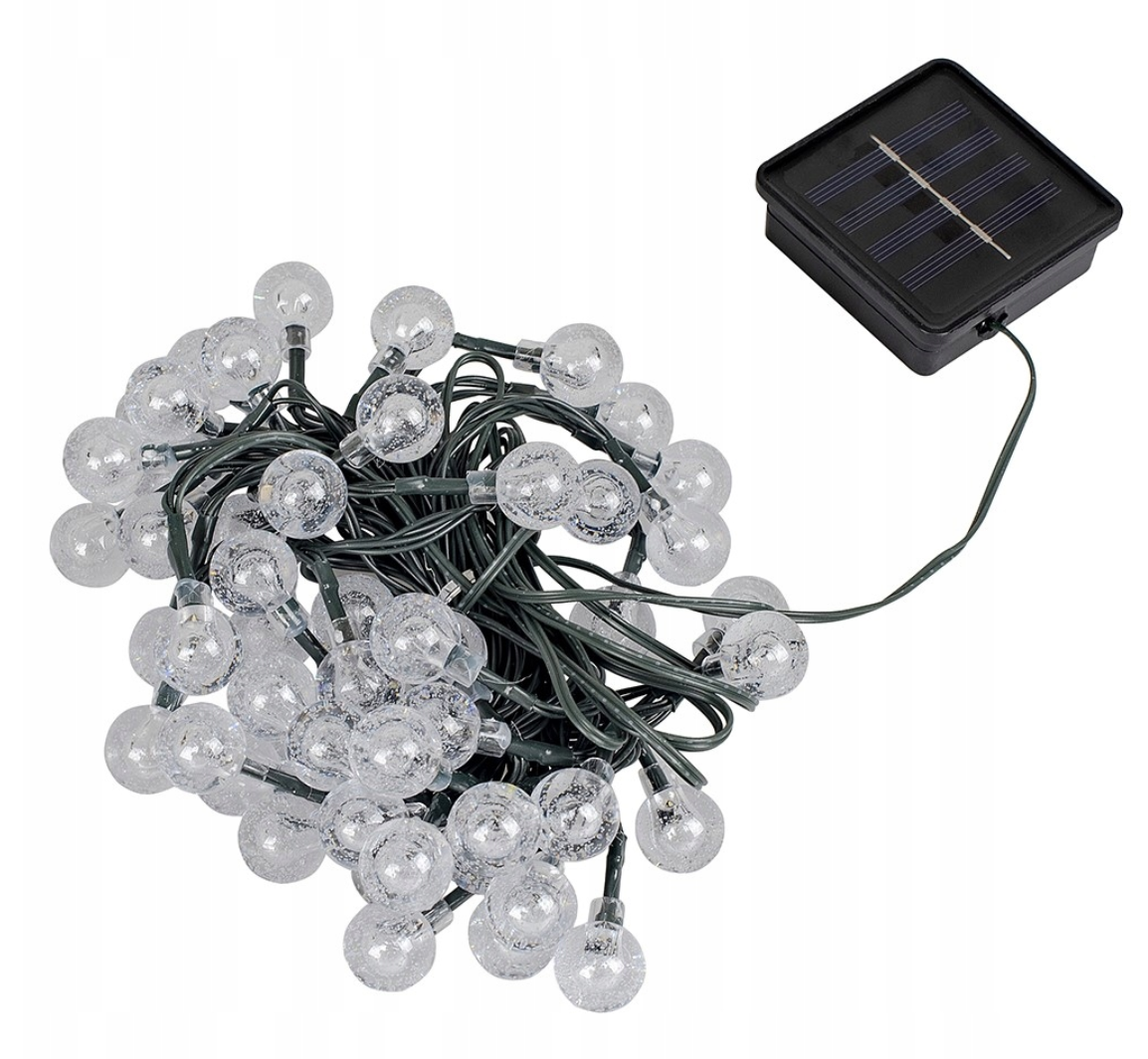 Декоративная садовая гирлянда GardenLine SOL3774 на солнечной батарее 11,9 м 100 LED Теплый белый - фото 10