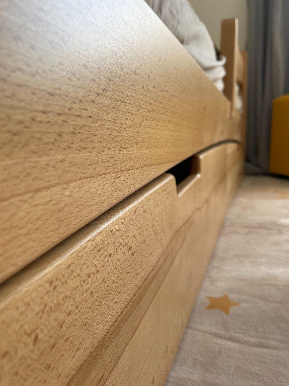 Ліжко підліткове Goydalka Afina з шухлядою 160x80 см Натуральний - фото 4 Ліжко підліткове Goydalka Afina з шухлядою 160x80 см Натуральний - фото 4