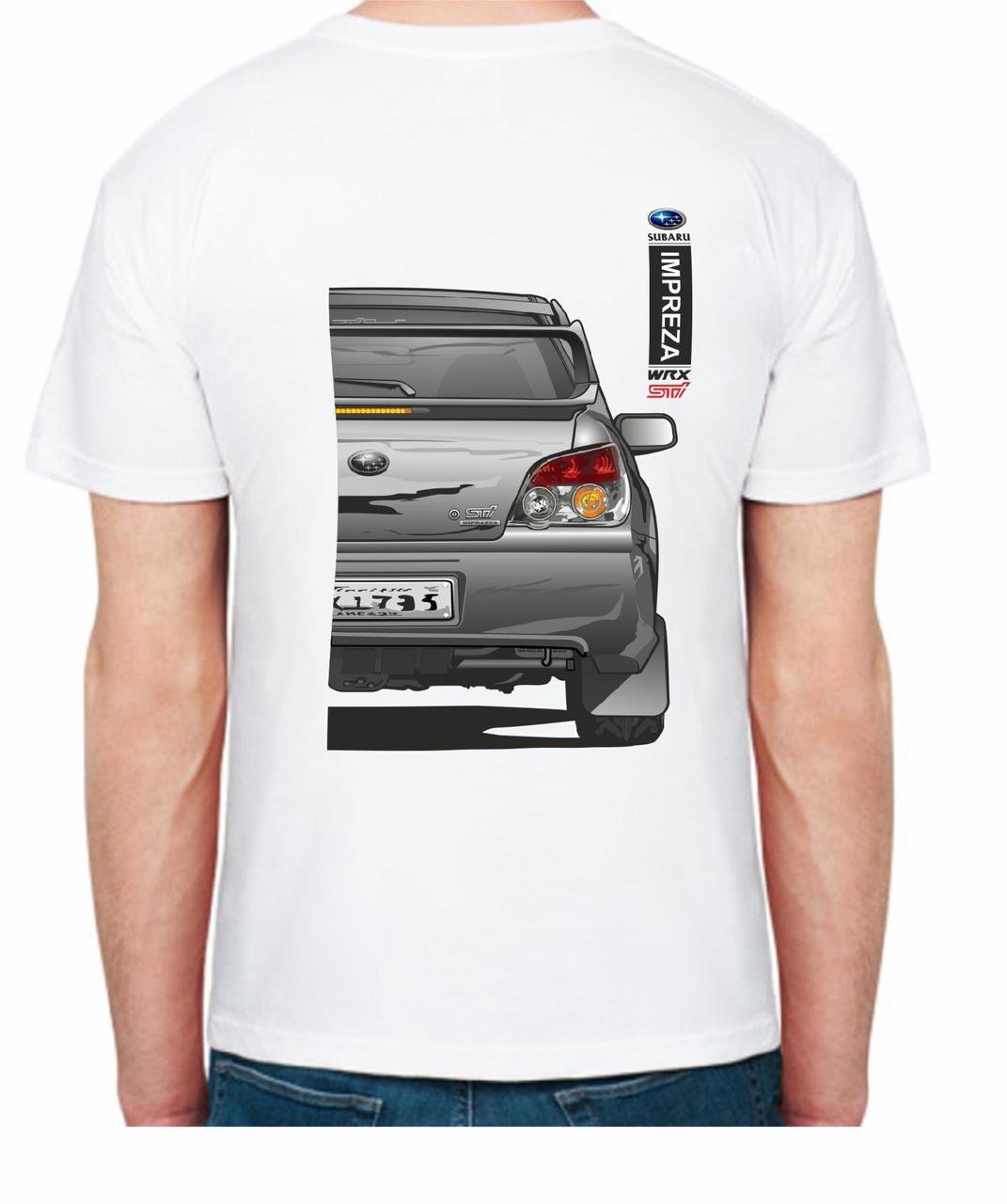 Футболка мужская Avtolife Subaru WRX STI FR 107108 S Белый (2494944282) - фото 2 Футболка мужская Avtolife Subaru WRX STI FR 107108 S Белый (2494944282) - фото 2