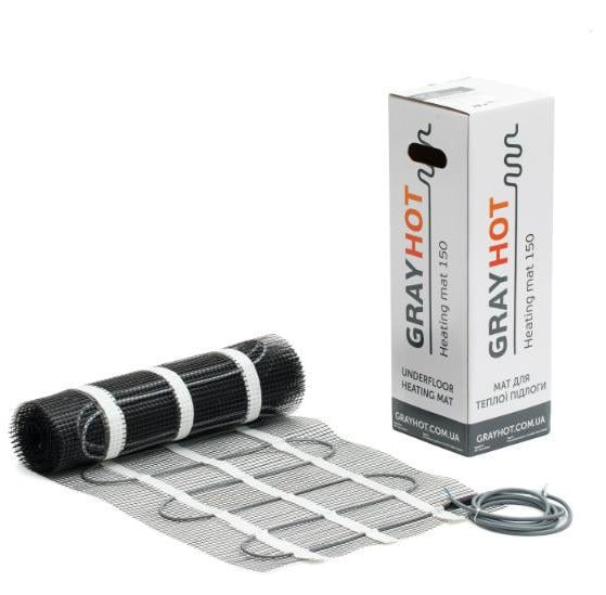 Нагревательный мат Gray Hot 273 Вт 1,9 м2 (11891)