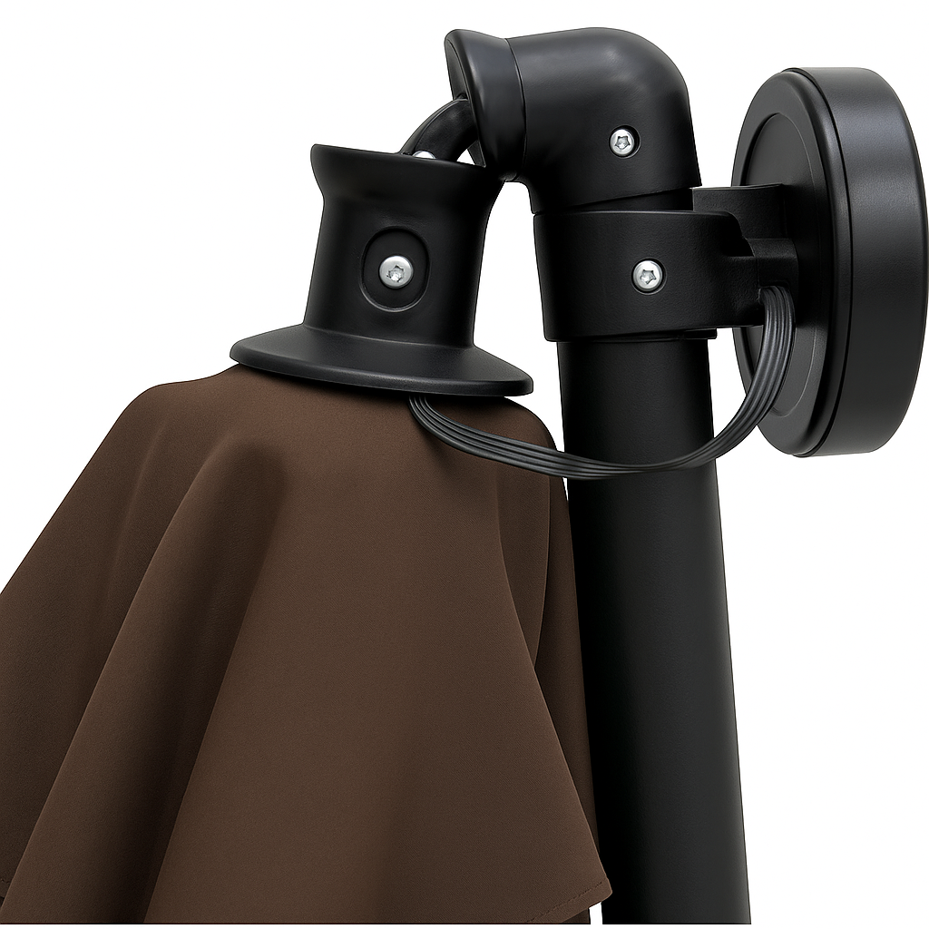 Парасолька садова WCG з LED підсвічуванням з чохлом 3,5 м Коричневий (W-7035BR) - фото 8 Парасолька садова WCG з LED підсвічуванням з чохлом 3,5 м Коричневий (W-7035BR) - фото 8