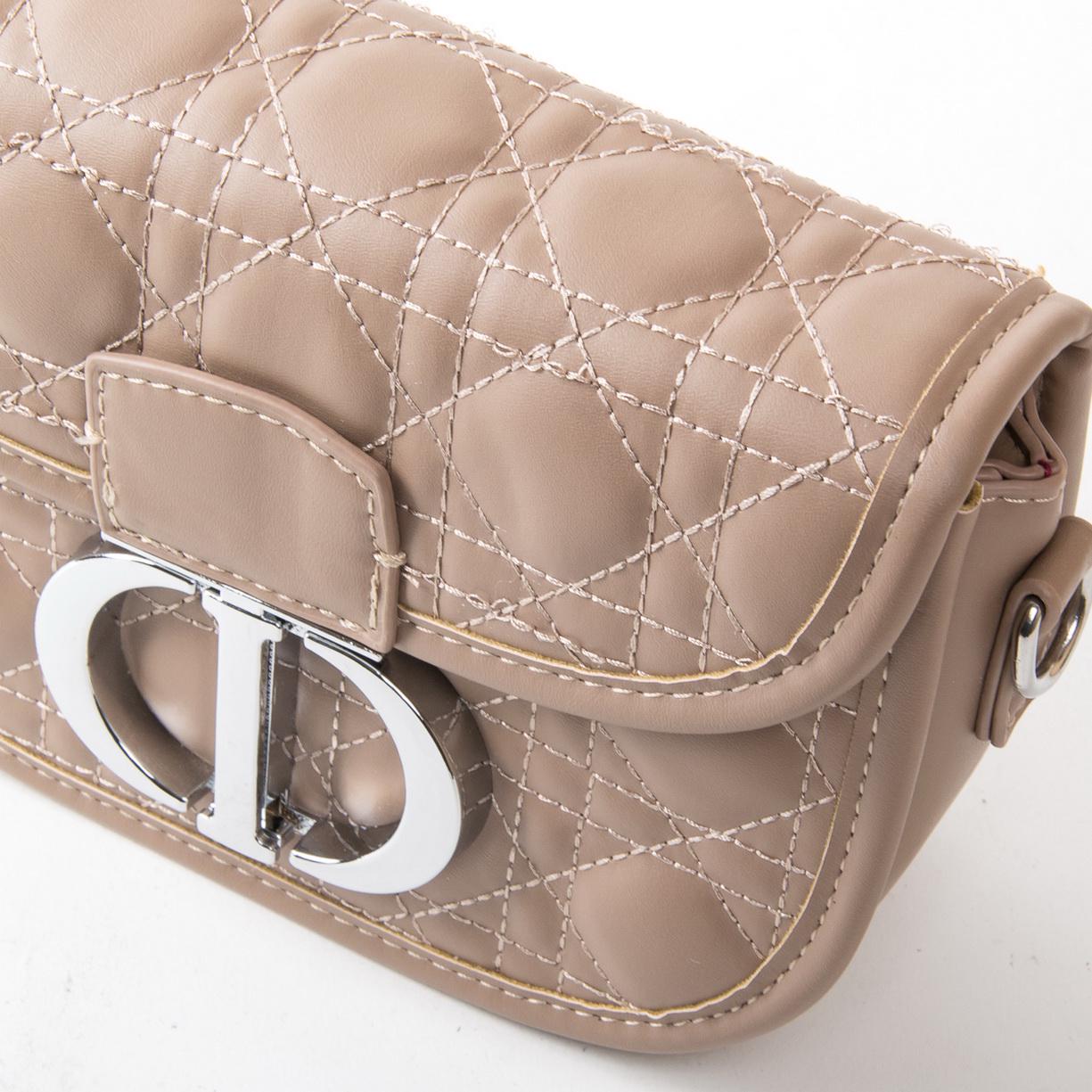 Женская сумочка-клатч Fashion 7117 Темно-бежевый - фото 3