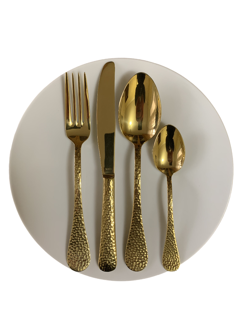 Набор столовых приборов в подарочной коробке Narin Dovme Full Gold PVD Titanium 24 предмета Набор столовых приборов в подарочной коробке Narin Dovme Full Gold PVD Titanium 24 предмета