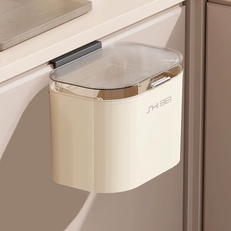 Контейнер для сміття з прозорою кришкою для кухні та ванної підвісний 8 л 26x16x19,5 см - фото 2 Контейнер для сміття з прозорою кришкою для кухні та ванної підвісний 8 л 26x16x19,5 см - фото 2