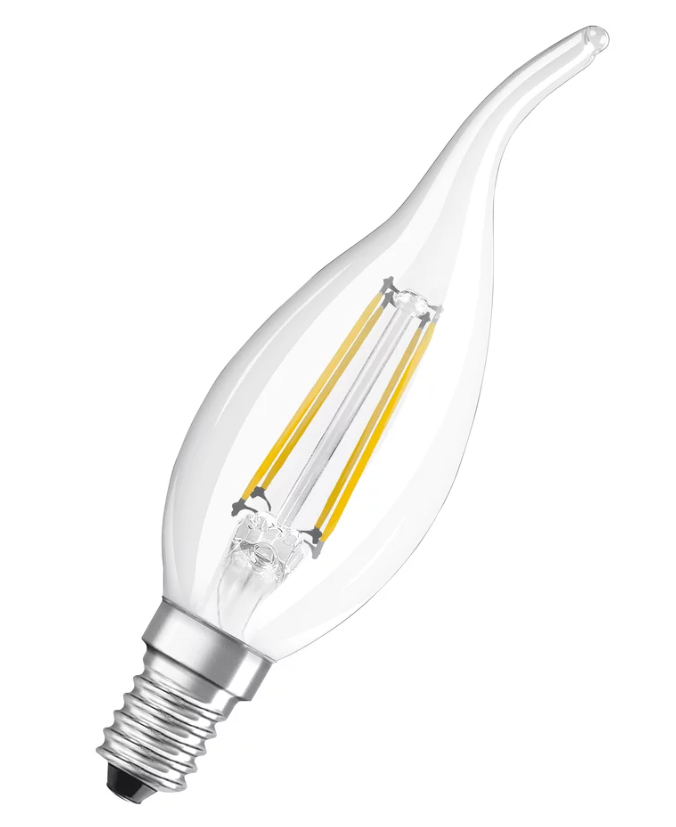 Лампа філаментна Osram E14 світлодіодна 4 W заміна 40 W 2700K 121x35 мм (4058075434226) - фото 1