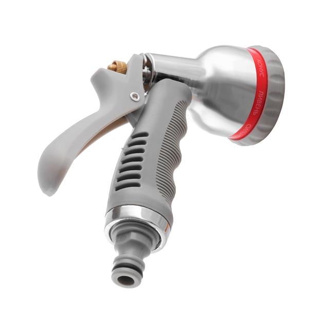 Пистолет для полива 8-ми функциональный хромированный - фото 7 Пистолет для полива 8-ми функциональный хромированный - фото 7