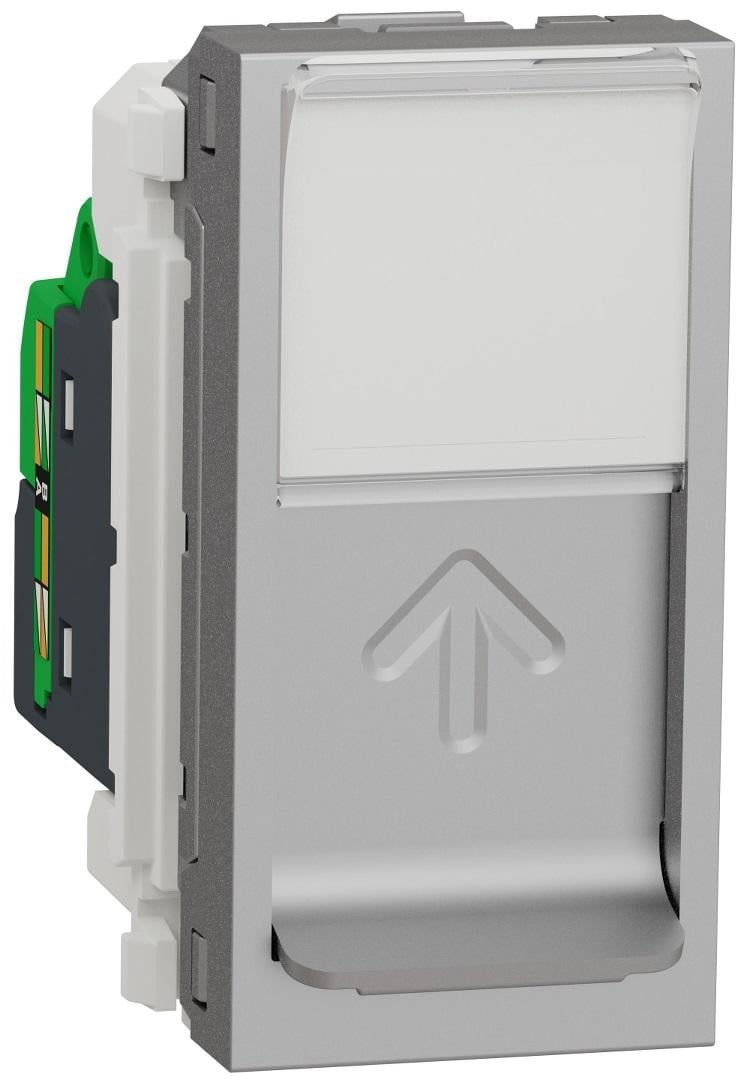 Розетка компьютерная Schneider Electric RJ45 категория Unica 6UTP 1 модуль ABS-UV Алюминий (NU341430) Розетка компьютерная Schneider Electric RJ45 категория Unica 6UTP 1 модуль ABS-UV Алюминий (NU341430)