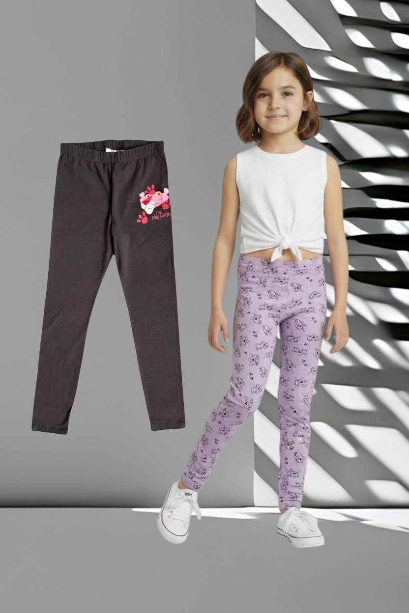 Лосины Pink Panther 6/8 лет 122-128 см 2 шт. Серо-фиолетовый (001300399)