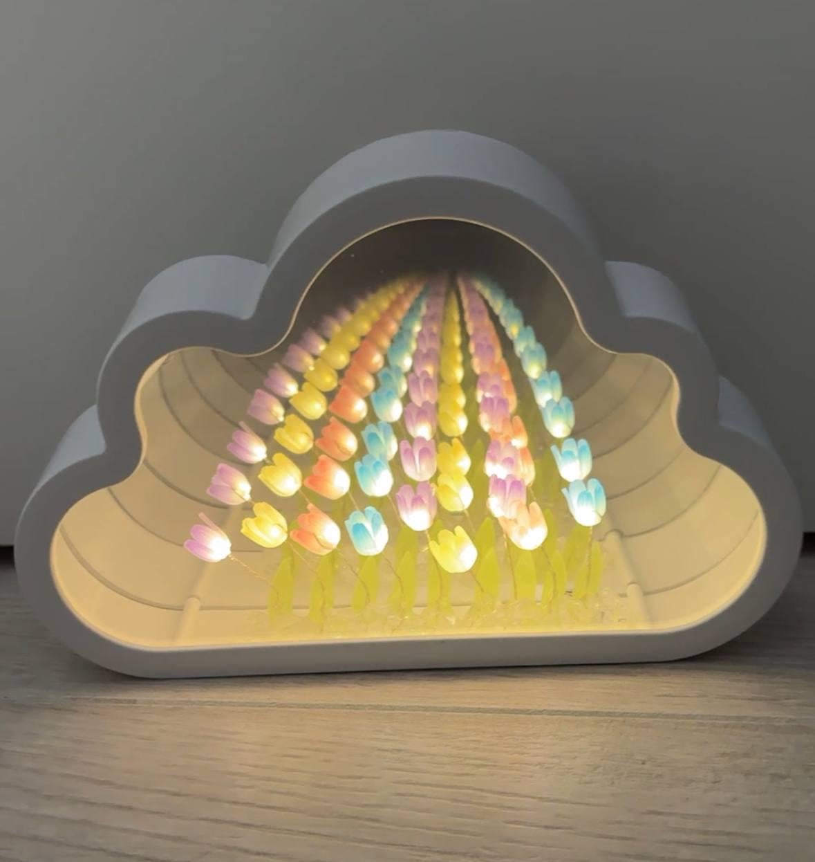 Ночник Облако с тюльпанами (2167159)