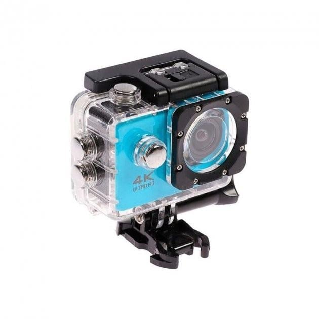 Экшн камера Action Camera D-800 4К для подводной съемки Голубой (12883)
