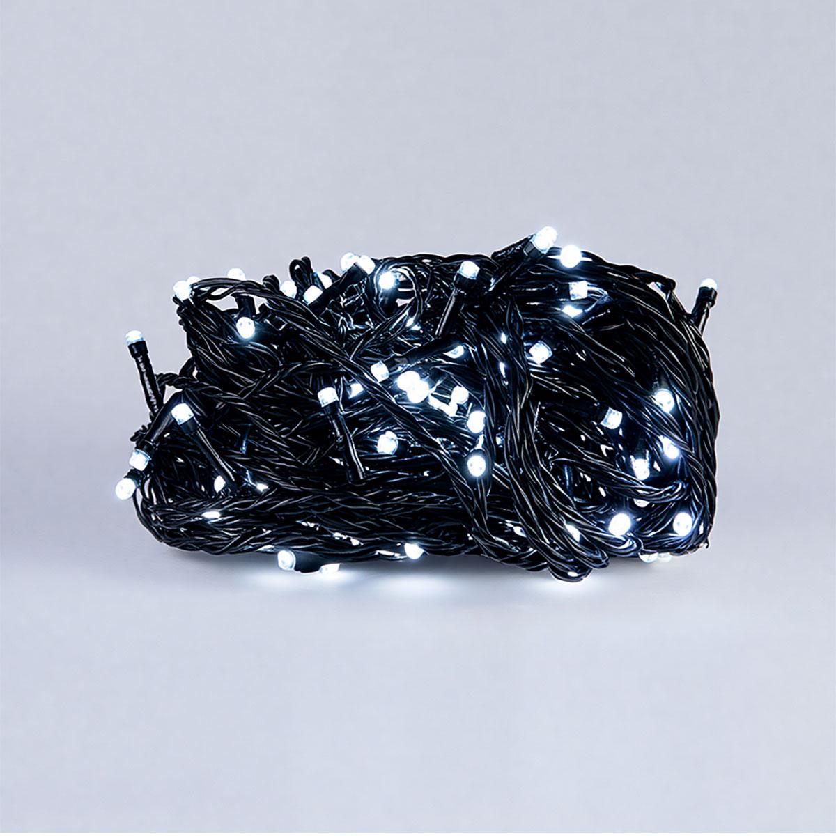 Гірлянда кімнатна Нитка W220LED22MBW 22 м 220 LED Чорний/Білий (29912682) - фото 2 Гірлянда кімнатна Нитка W220LED22MBW 22 м 220 LED Чорний/Білий (29912682) - фото 2