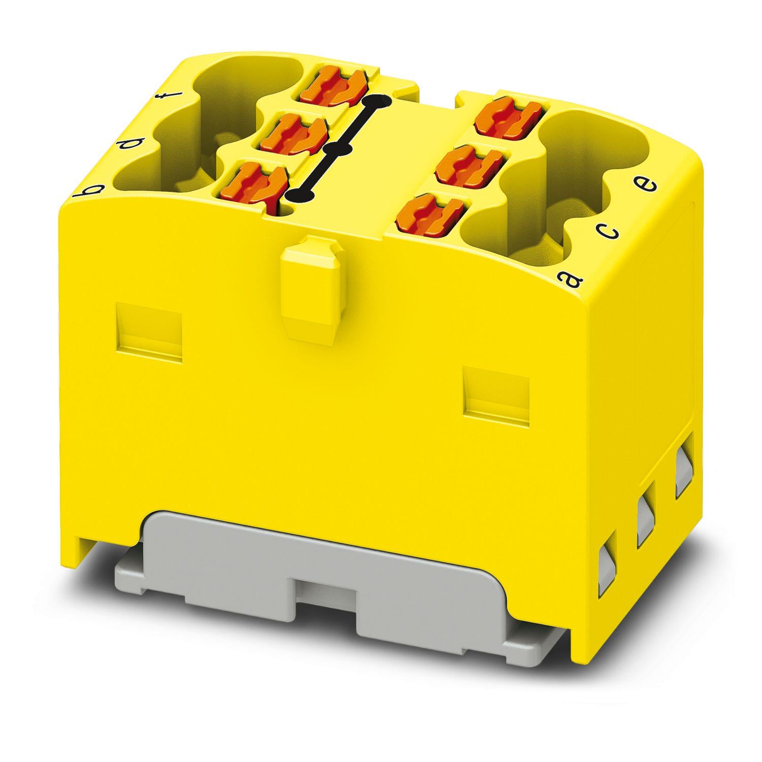Распределительный блок Phoenix Contact PTFIX 6X1,5YE 450В 17,5A Push-in Желтый (3002768)