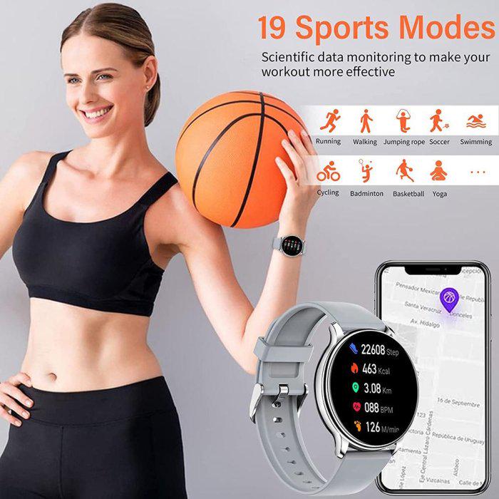 Смарт-годинник UWatch Smart Melisia Silver Rubber з ремінцями 2 шт. (2025) - фото 5 Смарт-годинник UWatch Smart Melisia Silver Rubber з ремінцями 2 шт. (2025) - фото 5