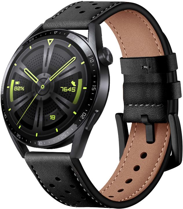 Ремешок кожаный Classico для Huawei Watch GT3 46 мм Black (26145-2B)