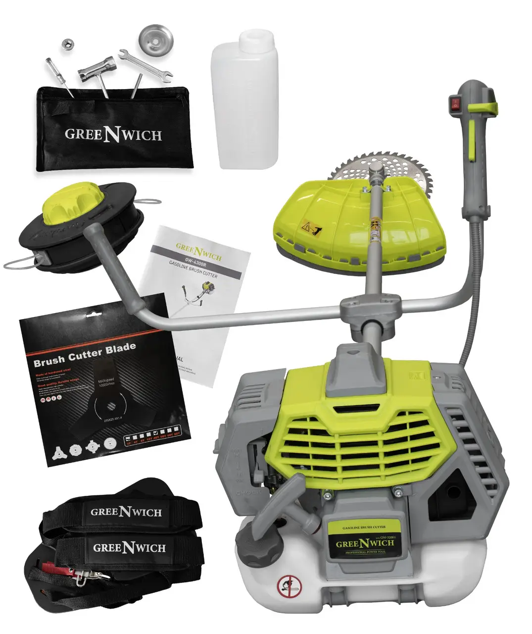 Мотокоса GreeNwich GW-5200R 2Т 4.1 кс (29739380) Мотокоса GreeNwich GW-5200R 2Т 4.1 кс (29739380)