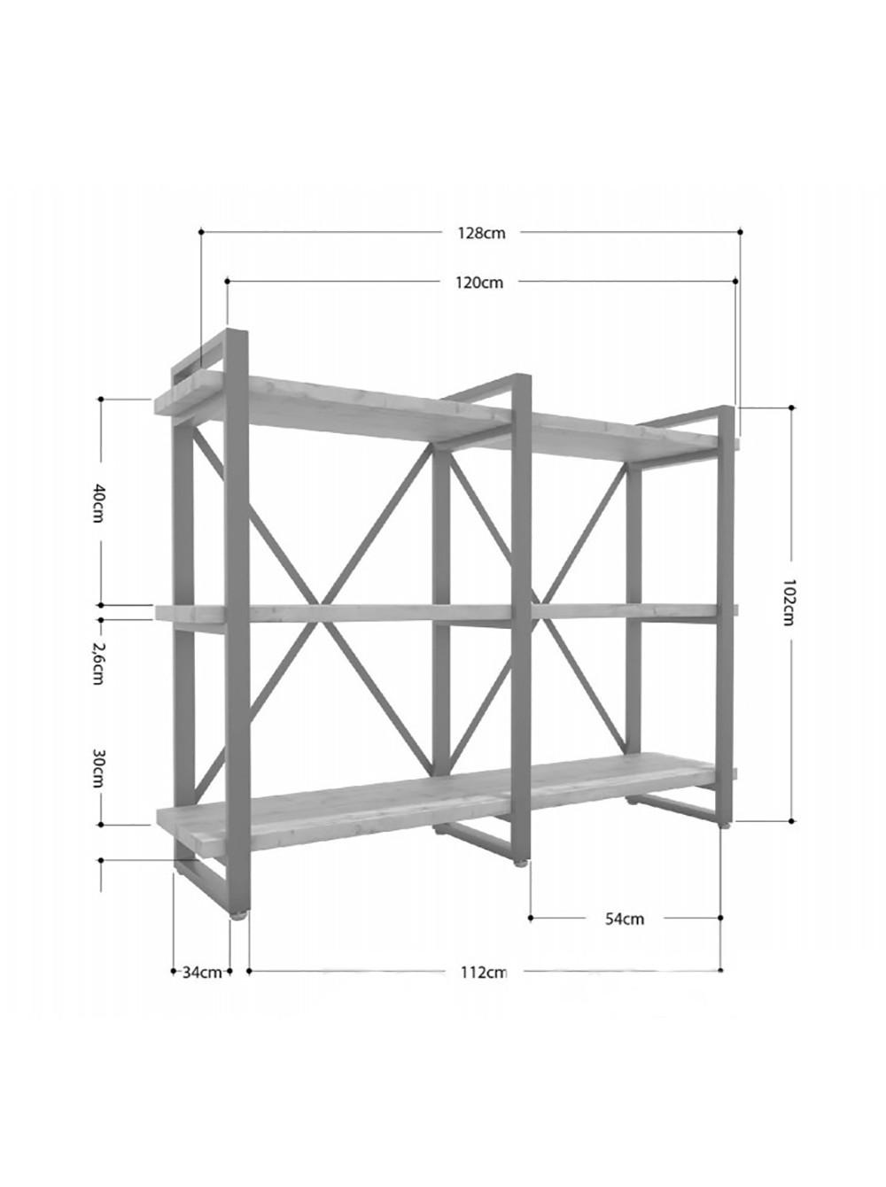 Стеллаж MSM Айсберг Loft 120х102 см (92933) - фото 2 Стеллаж MSM Айсберг Loft 120х102 см (92933) - фото 2