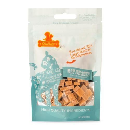 Ласощі Yalute Chicken Dices для котів кубики з куркою 50 г Ласощі Yalute Chicken Dices для котів кубики з куркою 50 г