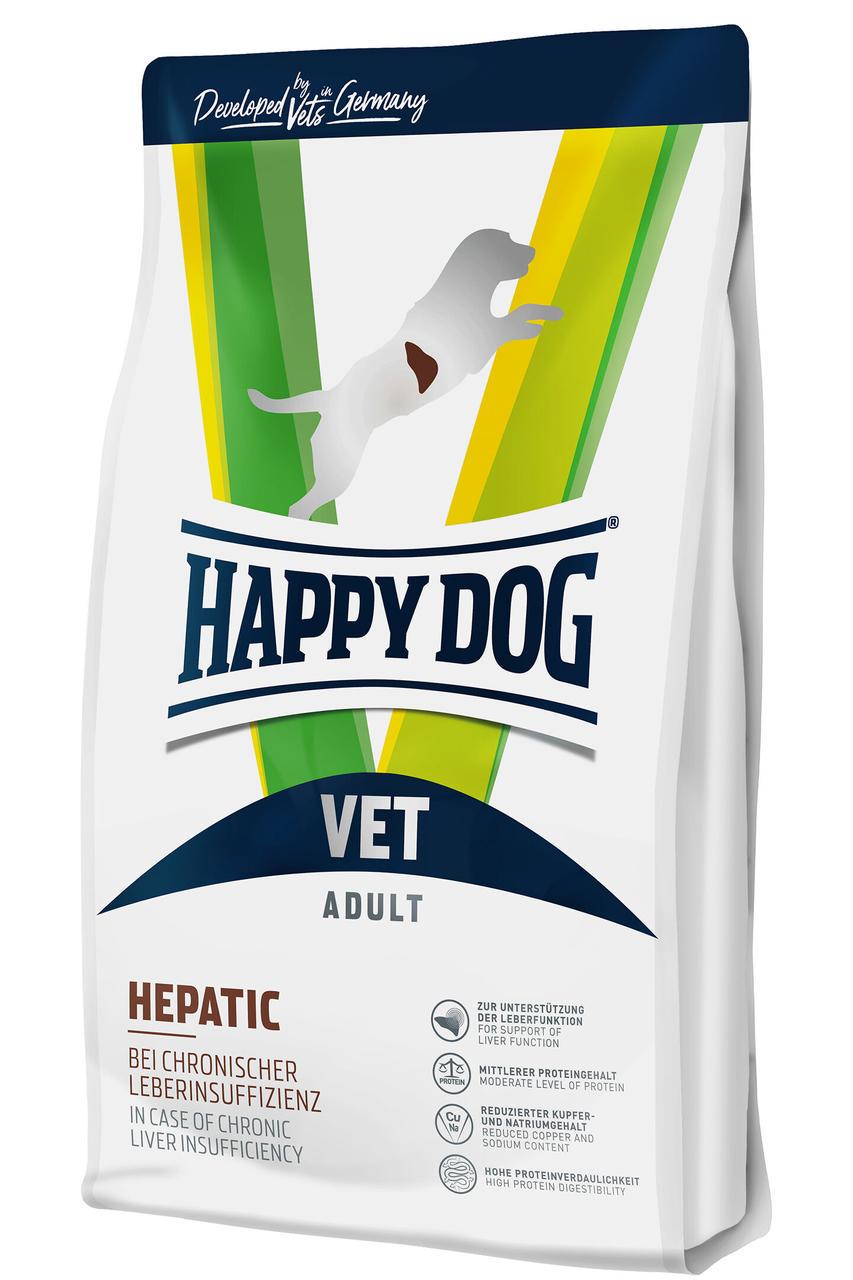Cухой диетический корм Happy Dog VET Hepatic для собак при хронической печеночной недостаточности 4 кг (61032)