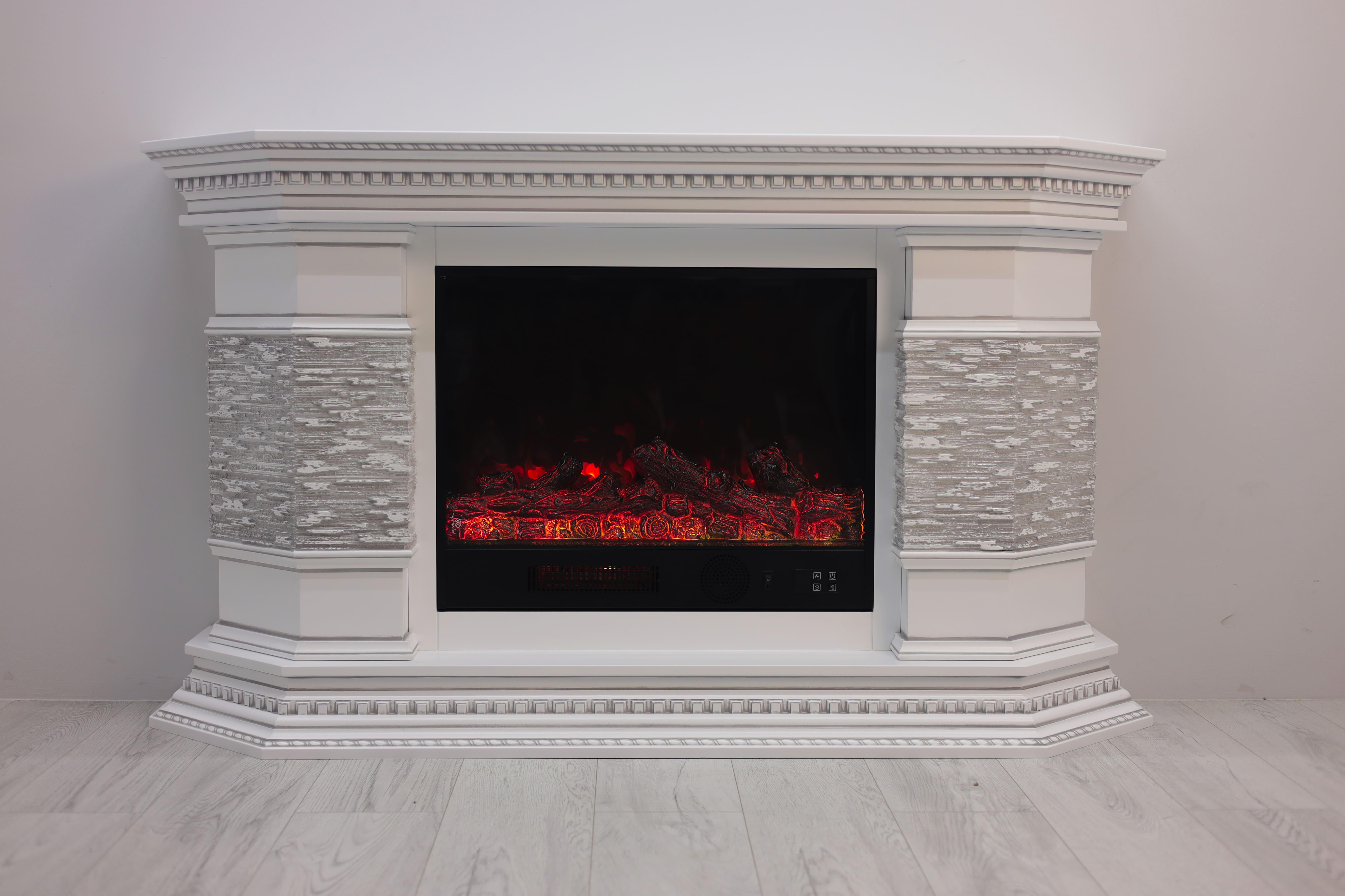 Електричний камін Palermo Bluetooth звук потріскування дров 1500 Вт (10080119)