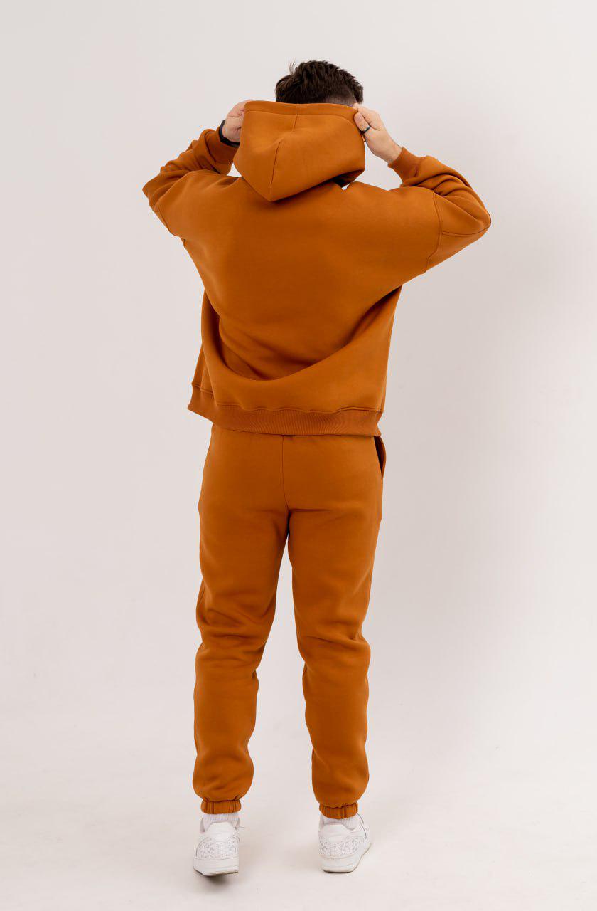 Спортивний костюм чоловічий Oversize Demi з начосом L/М Помаранчевий (BL7390-885) - фото 3 Спортивний костюм чоловічий Oversize Demi з начосом L/М Помаранчевий (BL7390-885) - фото 3