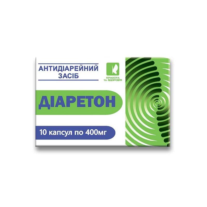 Антидіарейний засіб Красота та Здоров'я Діаретон 10 капс. (11721)