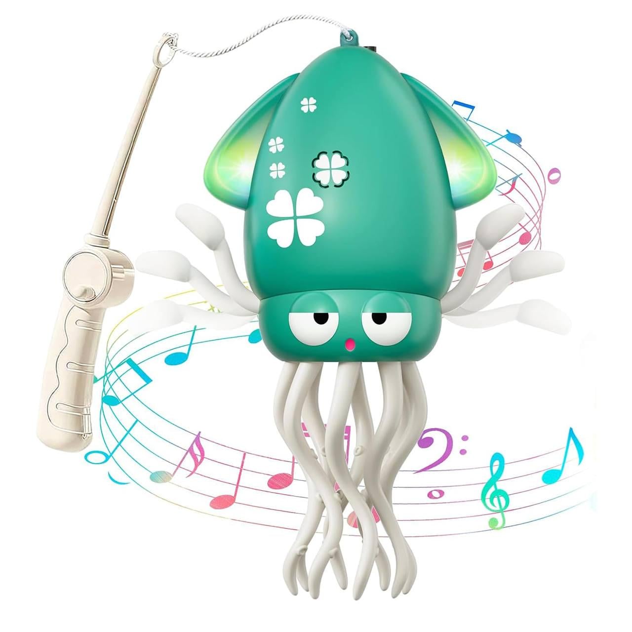 Интерактивная игрушка Танцующий кальмар с функцией распознавания препятствий и музыкой Зеленый (4d650ce3)
