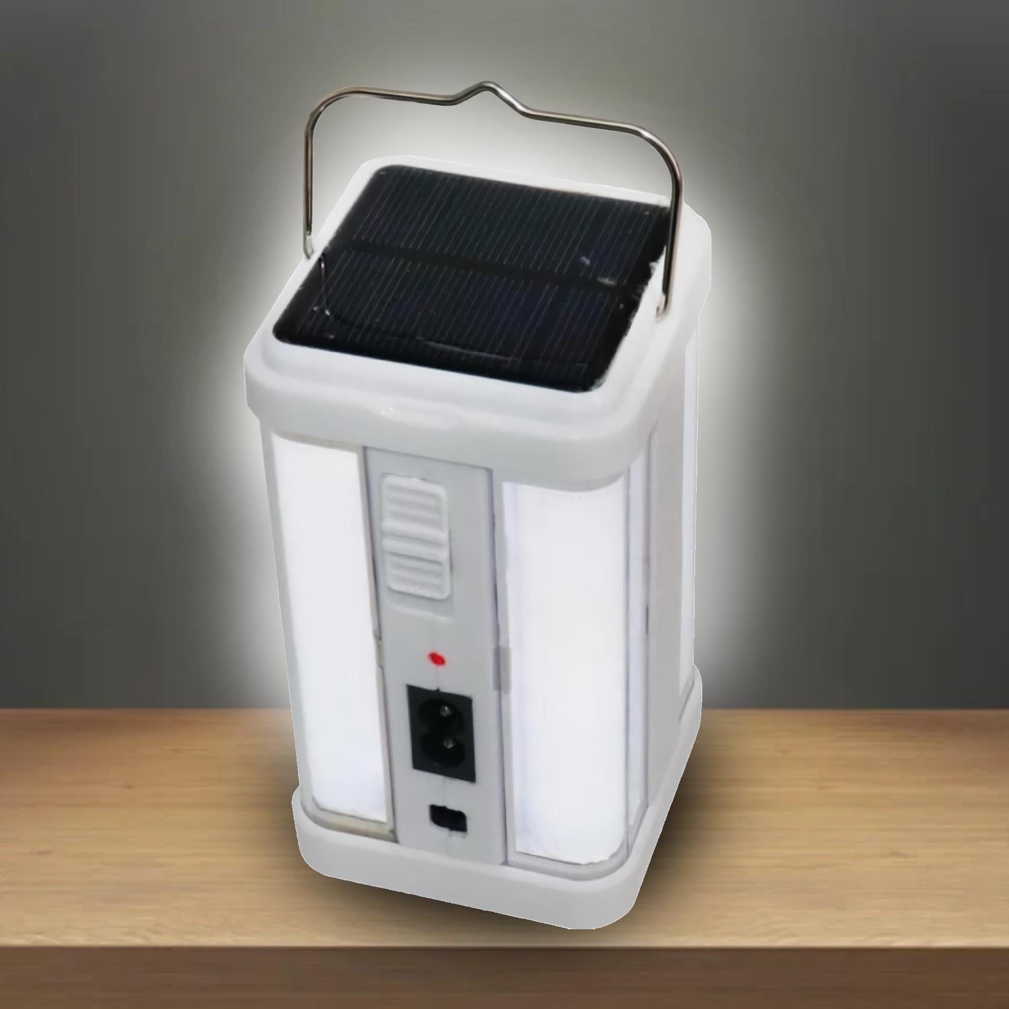 Ліхтар з акумулятором і сонячною батареєю ML-1664 21 см Білий - фото 2 Ліхтар з акумулятором і сонячною батареєю ML-1664 21 см Білий - фото 2