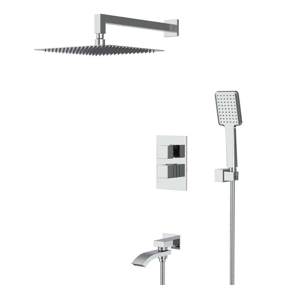 Душевая система Gappo G7107-40 с термостатом латунь Хром (37520856)