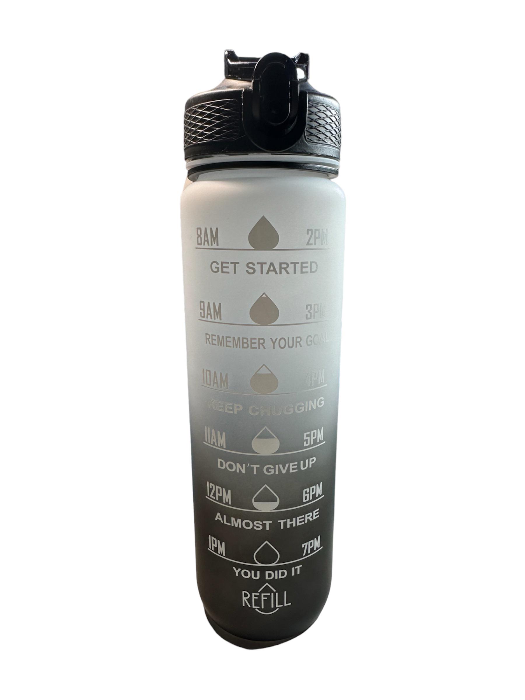 Бутылка для воды матовая 1000 мл Черный/Серый (10959440) Бутылка для воды матовая 1000 мл Черный/Серый (10959440)