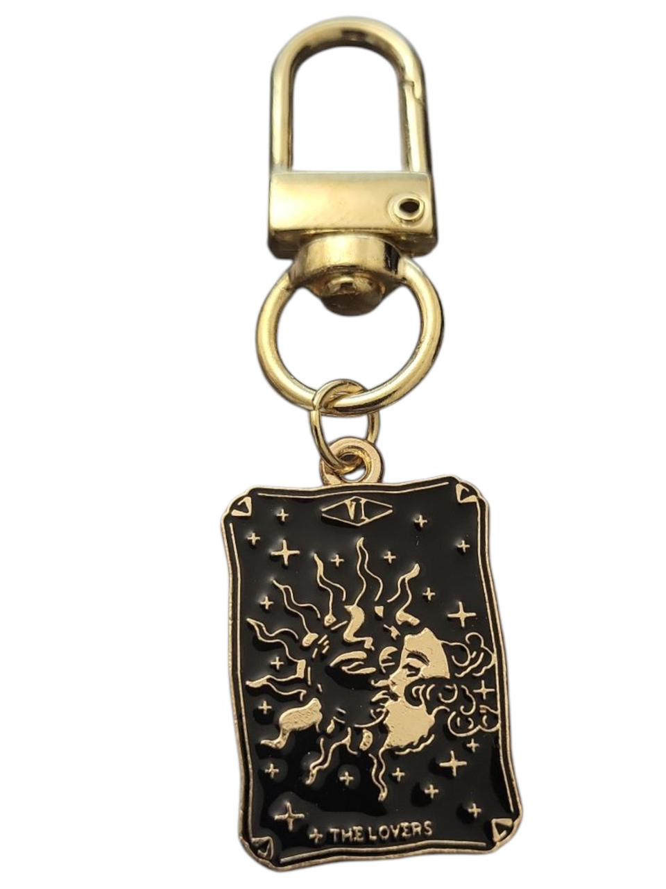 Брелок металлический Таро Влюбленные 60 мм Черный Брелок металлический Таро Влюбленные 60 мм Черный