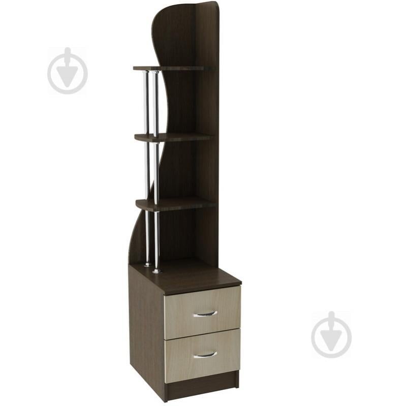 Комод с надстройкой Тиса Мебель К-42 Венге/Дуб молочный Комод с надстройкой Тиса Мебель К-42 Венге/Дуб молочный