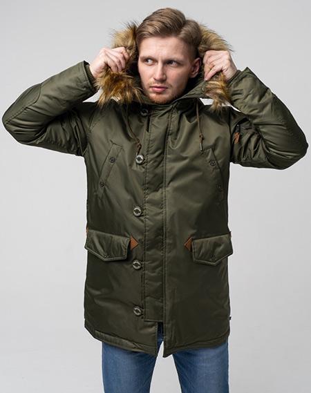 Куртка аляска Top Gun N-3B Parka L Olive (TGN-3BOL) - фото 3